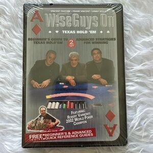 New SEALED DVD WiseGuys On Vincent Pastore Texas Hold Em Professional Poker Tips